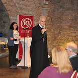 Begrüßung durch Abt Columban Luser